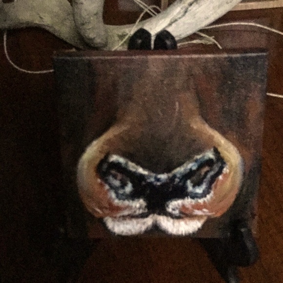 Other - Mini art elk muzzle nose shabby chic art cabin lodge mancave decor